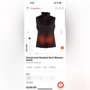 Women’s Thermic Powervest Heat Vest. Size S. NWT.